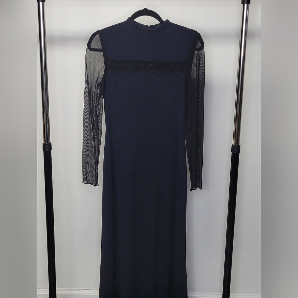 Womens Long Sleeve Evening Gown